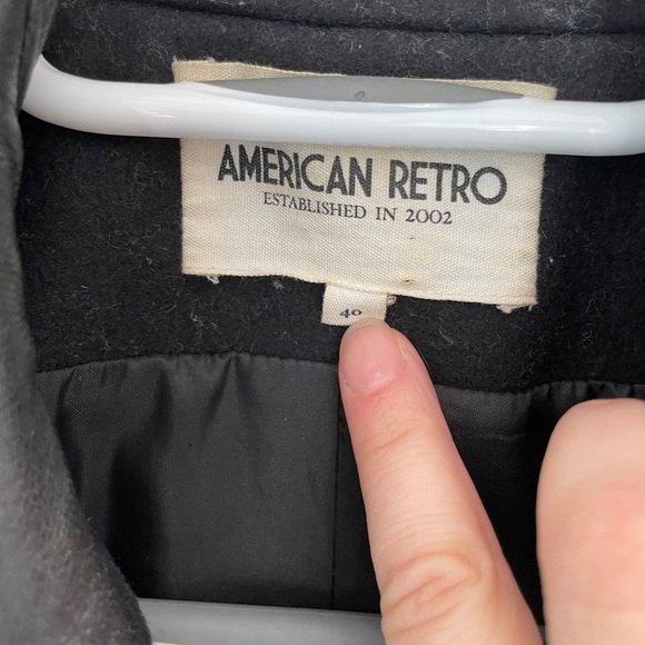 American Retro Wool Coat - Picture 2 of 5